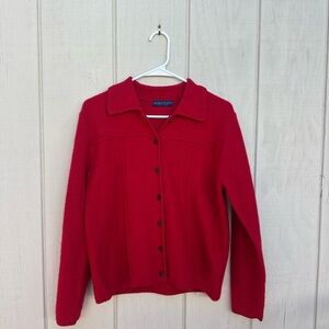 Karen Scott Vibrant Red Women's Cardigan